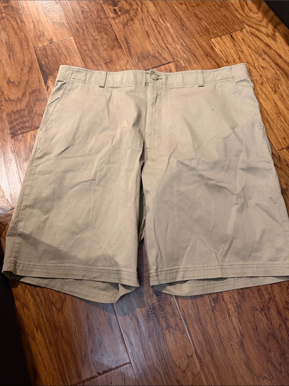 Lee Men's Flat Front Shorts in Khaki